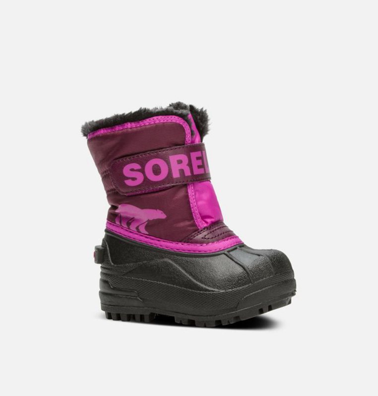 Sorel Toddler Commander™ - Kids Snow Boots Purple/Pink/Black - 094812UPF